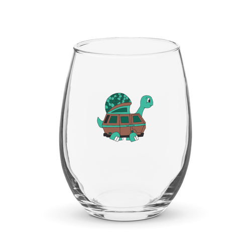 Tom Turtle Stemless Wine Glass