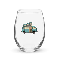 Thumbnail of Dog in Van Stemless Wine Glass