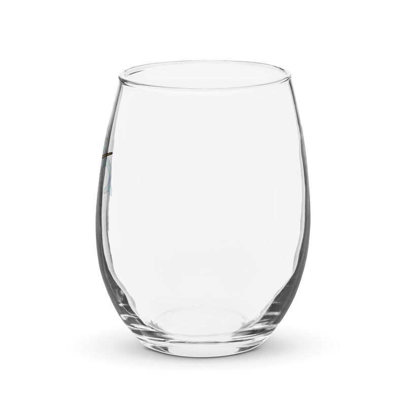 Narwhal Ned Stemless Wine Glass