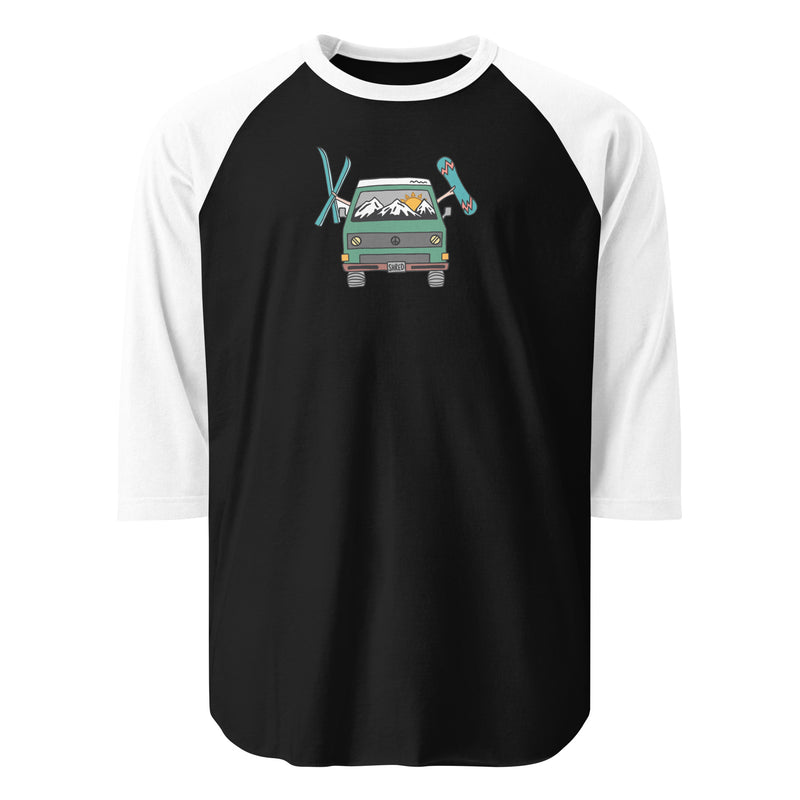 Shred Van Raglan Baseball T-Shirt