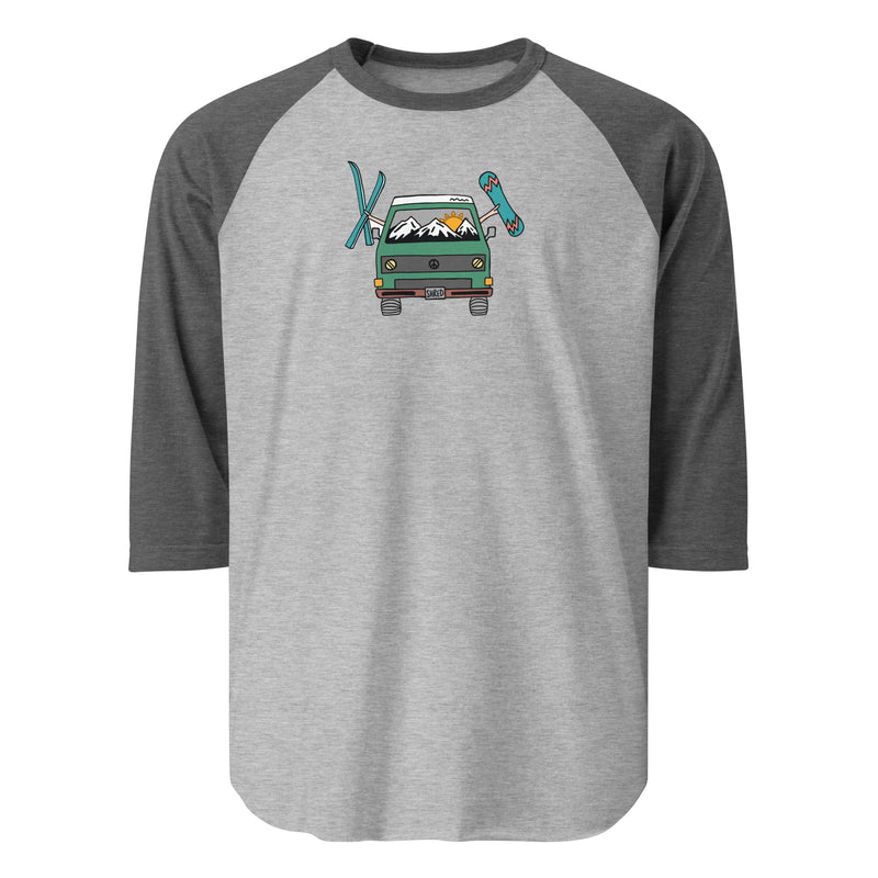 Shred Van Raglan Baseball T-Shirt