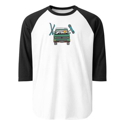 Shred Van Raglan Baseball T-Shirt