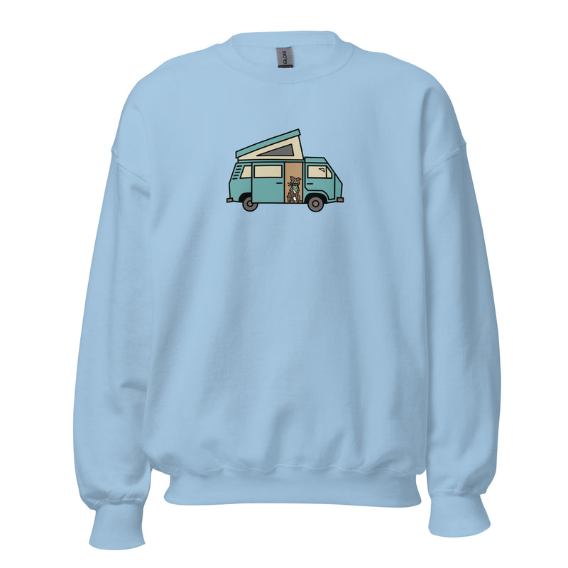 Dog in Van Unisex Sweatshirt