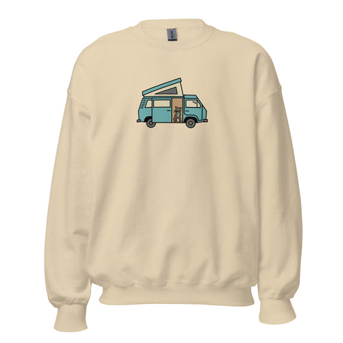 Dog in Van Unisex Sweatshirt