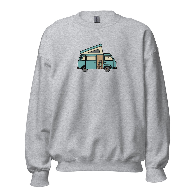 Dog in Van Unisex Sweatshirt