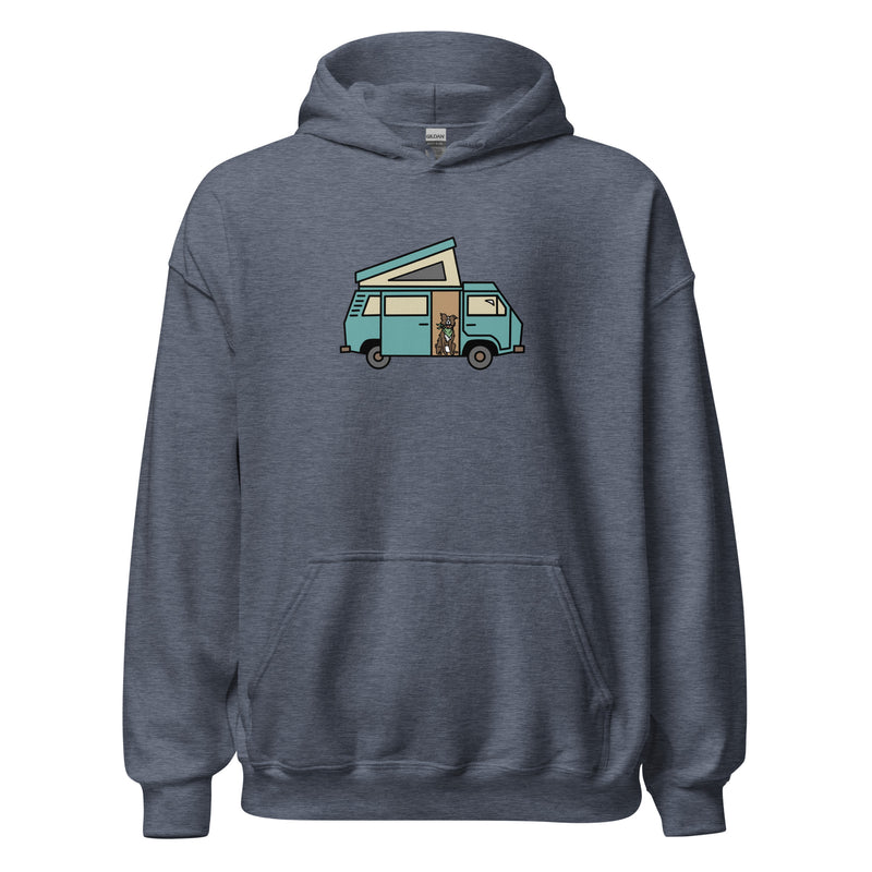 Dog in Van Unisex Hoodie