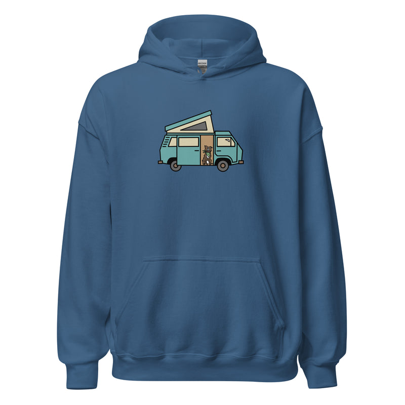 Dog in Van Unisex Hoodie