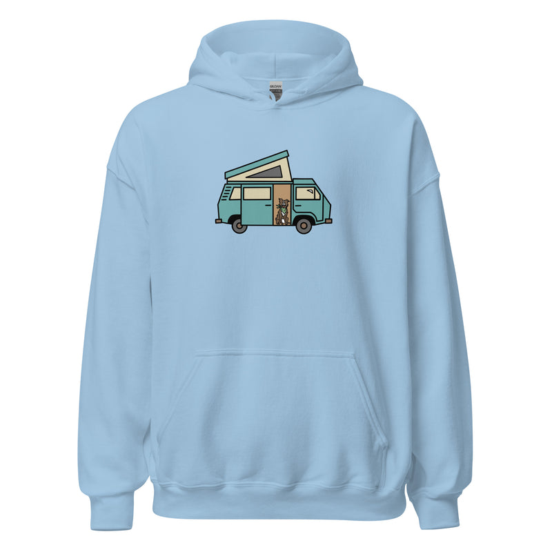 Dog in Van Unisex Hoodie