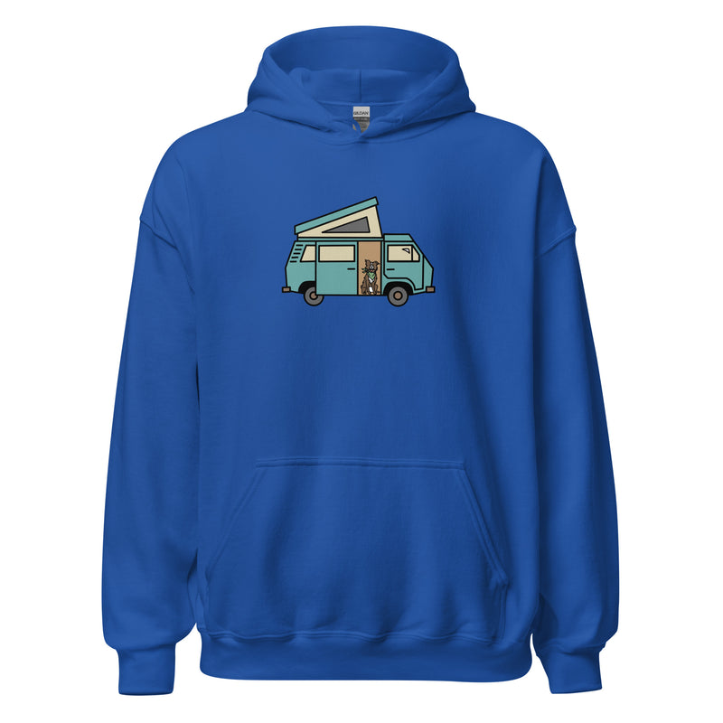 Dog in Van Unisex Hoodie