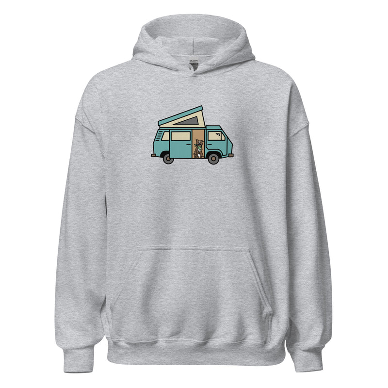 Dog in Van Unisex Hoodie