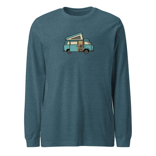 Dog in Van Long Sleeve T-Shirt