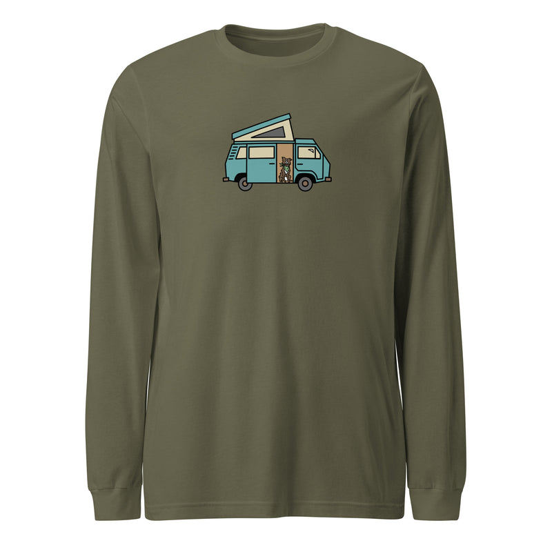 Dog in Van Long Sleeve T-Shirt