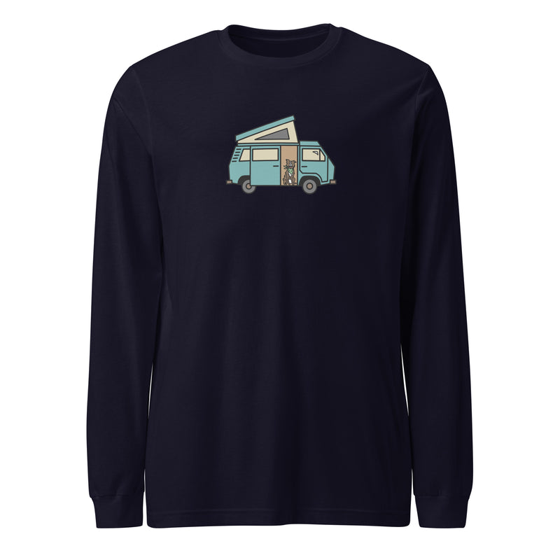 Dog in Van Long Sleeve T-Shirt