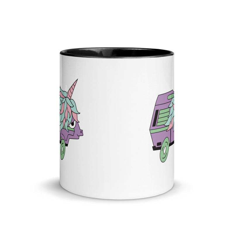 High-Top Hazel Unicorn Mug with Color Inside