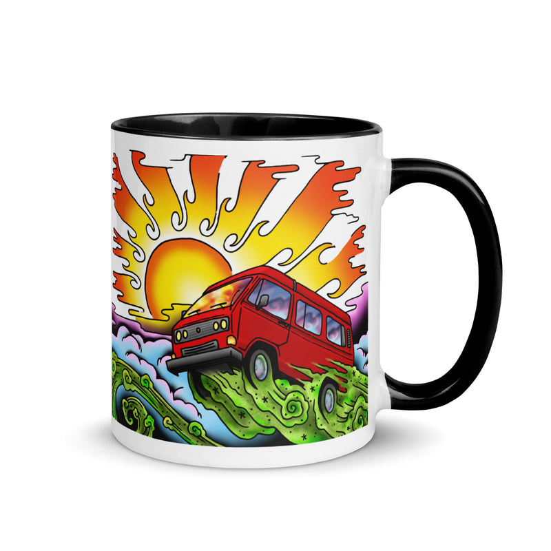 Van & Sun Mug with Color Inside