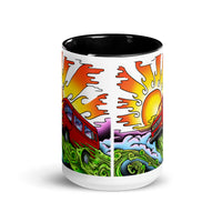 Thumbnail of Van & Sun Mug with Color Inside