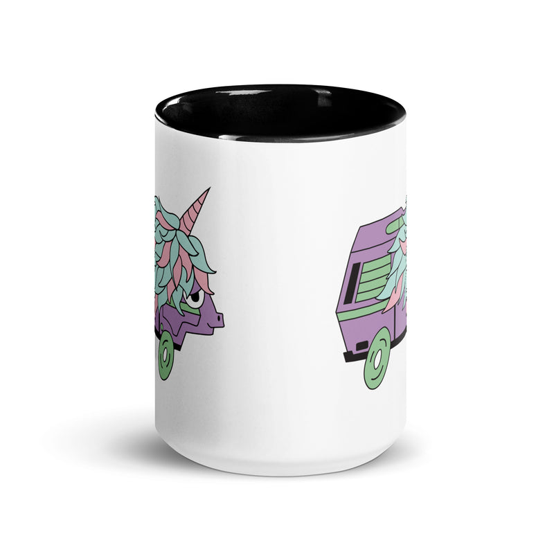 High-Top Hazel Unicorn Mug with Color Inside