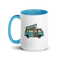 Thumbnail of Dog in Van Mug with Color Inside