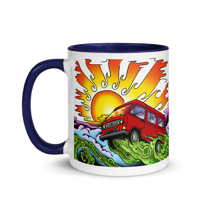 Van & Sun Mug with Color Inside