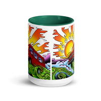 Thumbnail of Tasse Van & Sun avec intérieur coloré