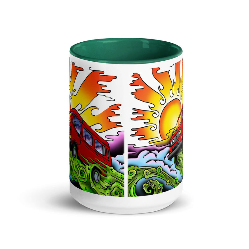 Van & Sun Mug with Color Inside