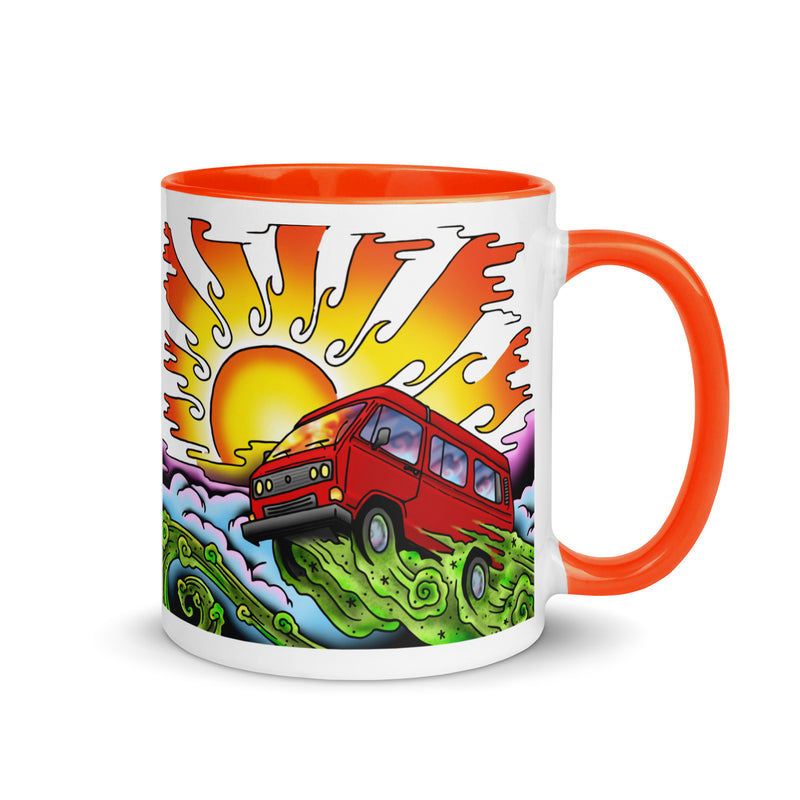 Van & Sun Mug with Color Inside