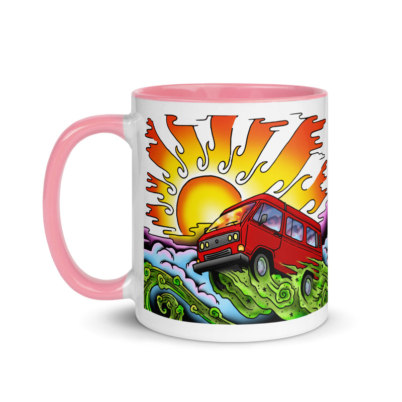 Van & Sun Mug with Color Inside