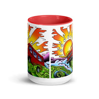 Thumbnail of Tasse Van & Sun avec intérieur coloré