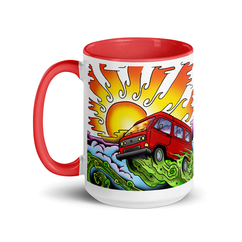 Van & Sun Mug with Color Inside