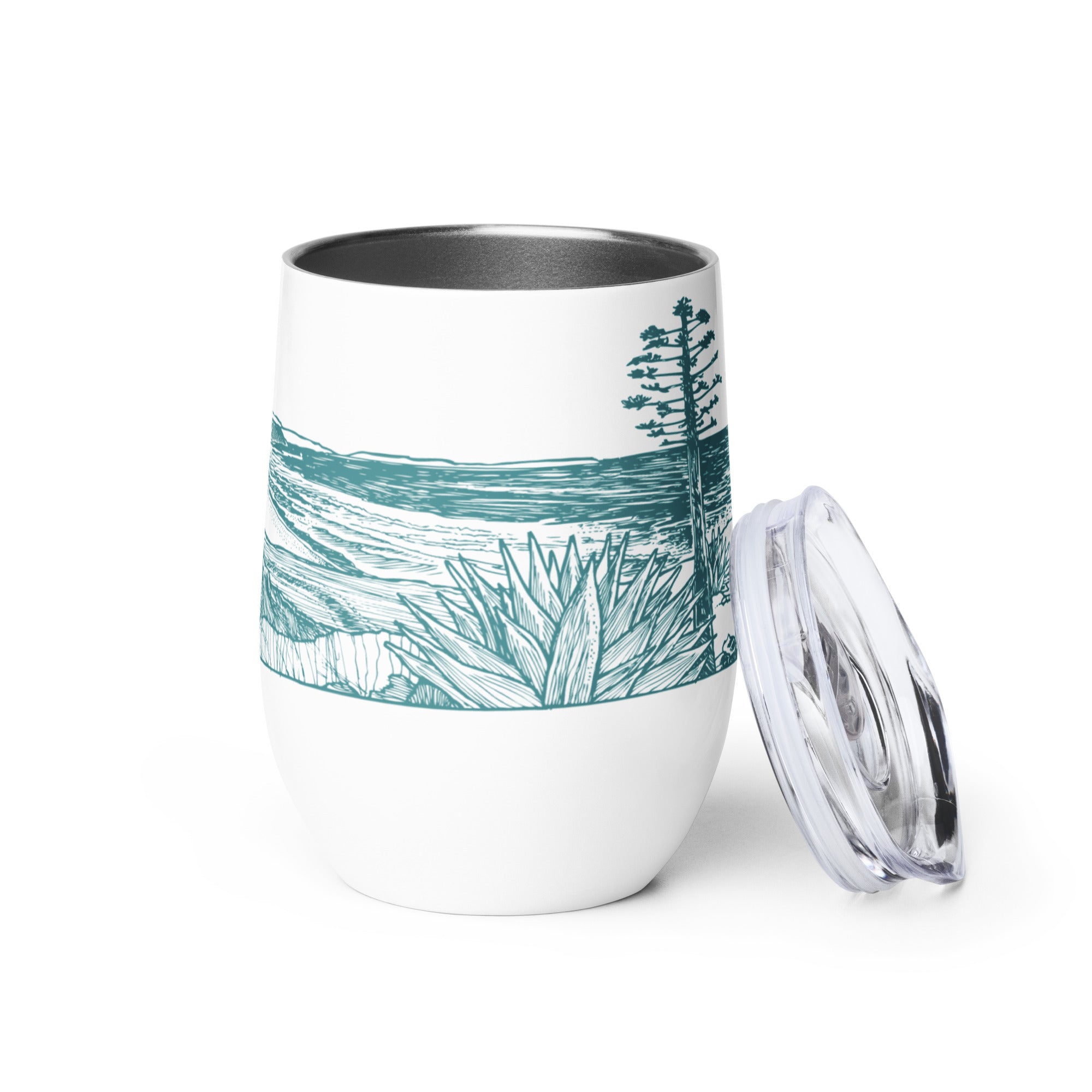 Woodcut Baja Wine Tumbler