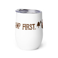 Thumbnail of Camp First, Work Later Wine Tumbler