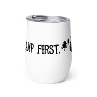 Thumbnail of Camp First, Work Later Wine Tumbler