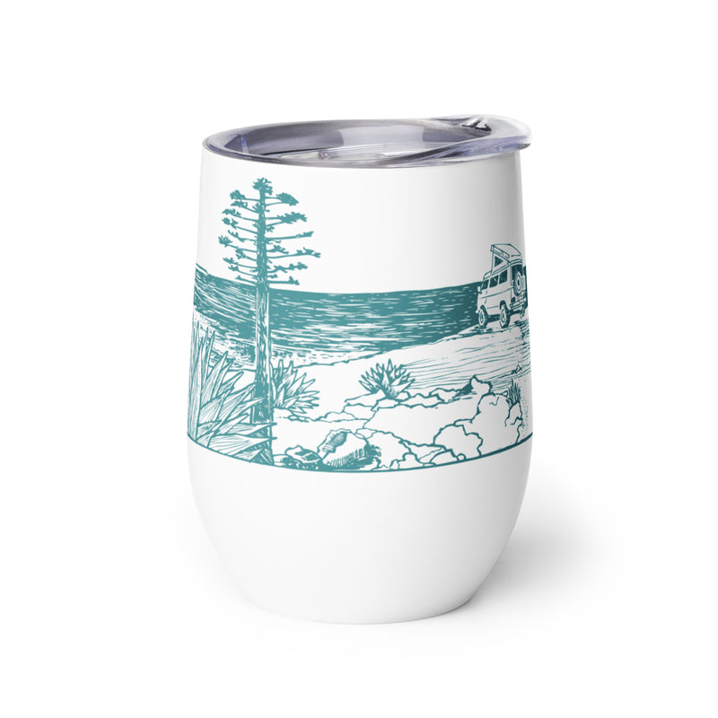 Woodcut Baja Wine Tumbler