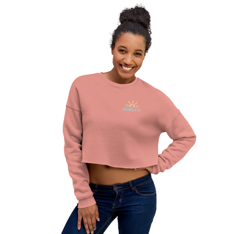 Advanture Awaits Crop Sweatshirt