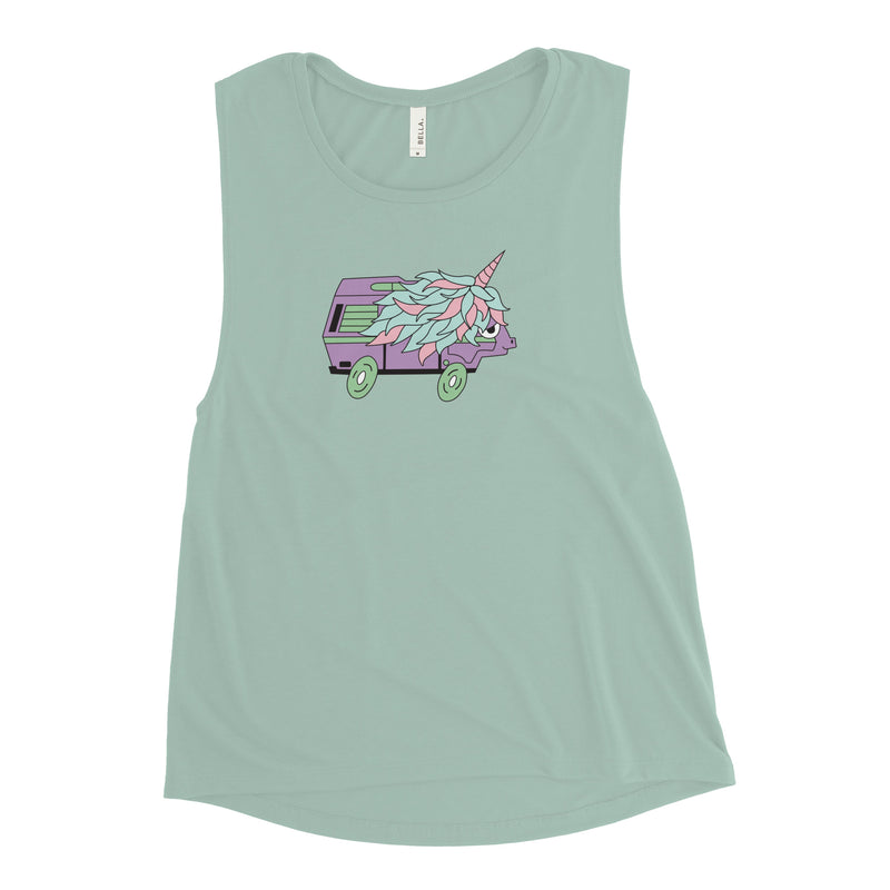 High-Top Hazel Unicorn Women's Muscle Tank Top