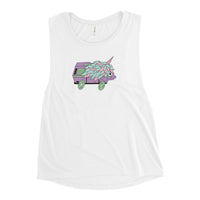 Thumbnail of High-Top Hazel Unicorn Women's Muscle Tank Top