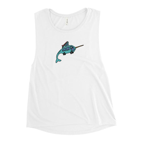 Narwhal Ned Women's Muscle Tank Top