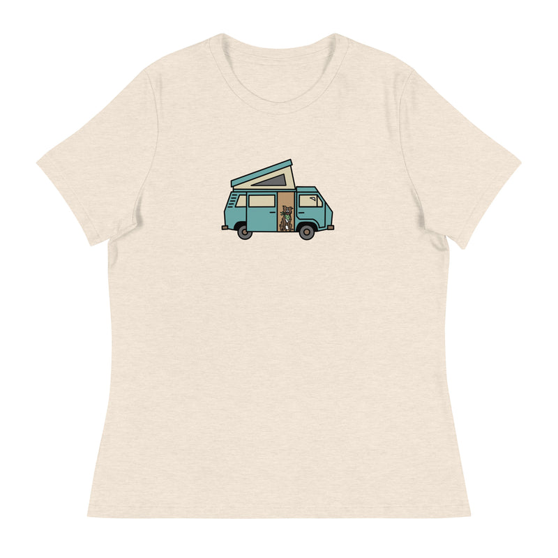 Dog in Van Women's Relaxed Fit T-Shirt