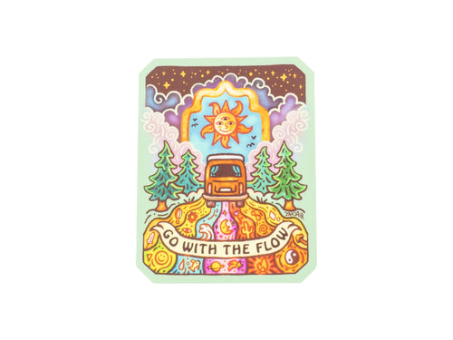 Go With the Flow Sticker