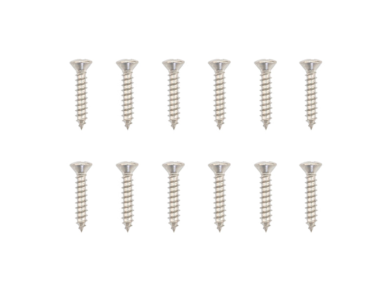 Hook-Up Box & Vent Cover Stainless Mounting Screws (Pack of 12)