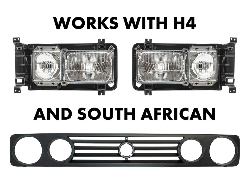 High Output Headlight Kit (S.A. Grille or H4 Rectangular Lenses) [Late Vanagon]