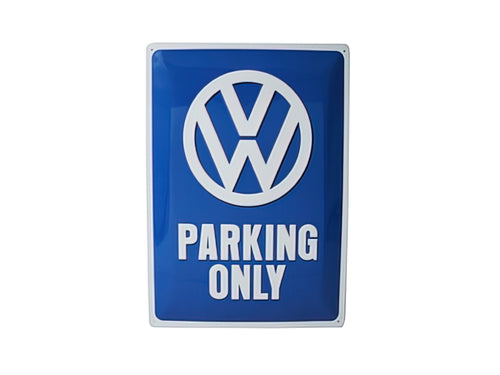 VW Parking Only Metal Sign