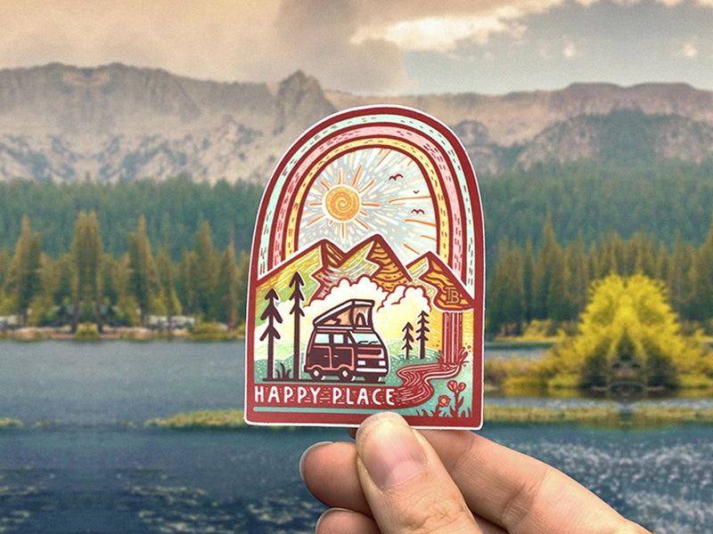 Happy Place Sticker