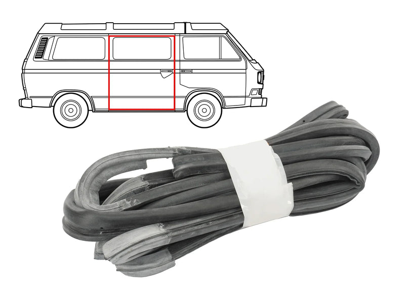 thumbnail image 2 of LLS Germany Sliding Door Seal For VW T6 Multivan – Left Or Right, Black 2 of 3