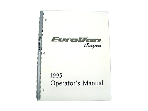 Eurovan Winnebago Manual 1995