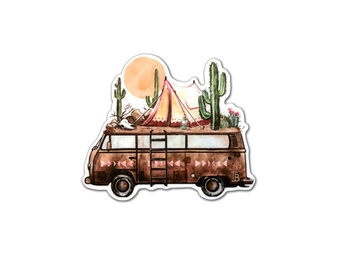 Desert Van Sticker