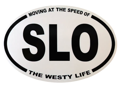 Moving at the Speed of SLO Sticker
