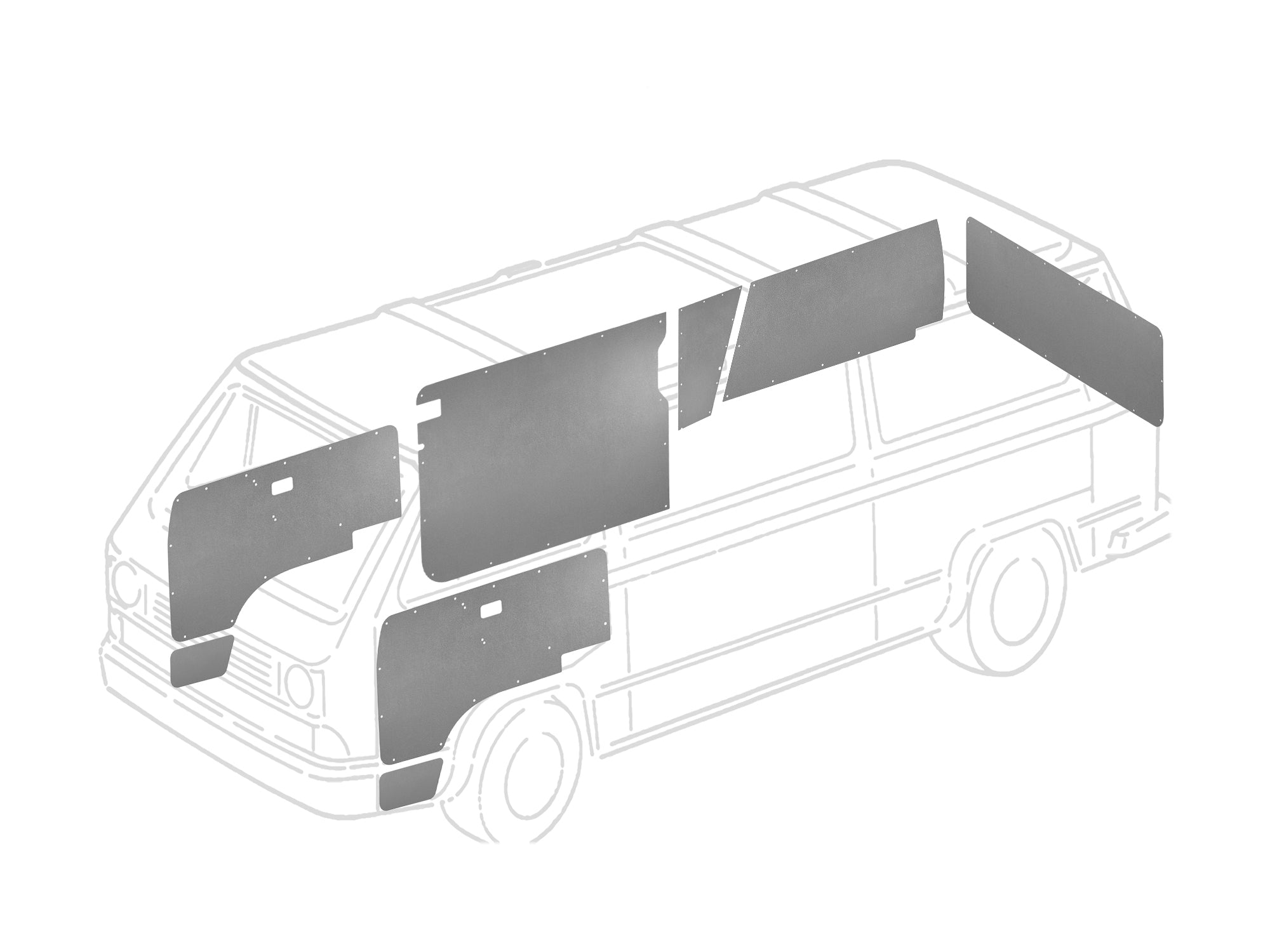 ABS Plastic Trim Panel Set [Vanagon Camper] | ABS-BUNDLE | GoWesty