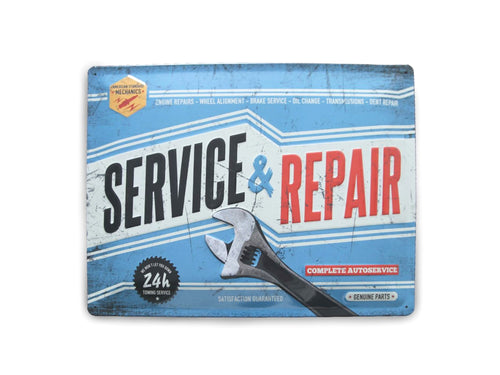 Service & Repair Metal Sign