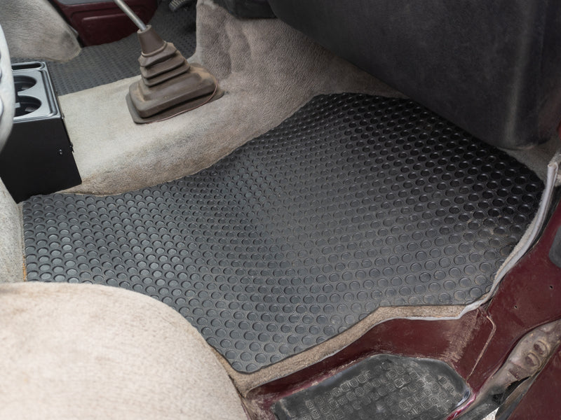 Rubber Floor Mat Set - Front Cab Footwell Area [Vanagon]